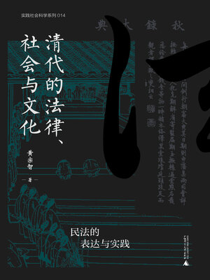 cover image of 实践社会科学系列 清代的法律、社会与文化